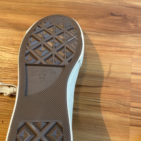 Converse Tan High-Tops with White Accents - Picture 4 of 6